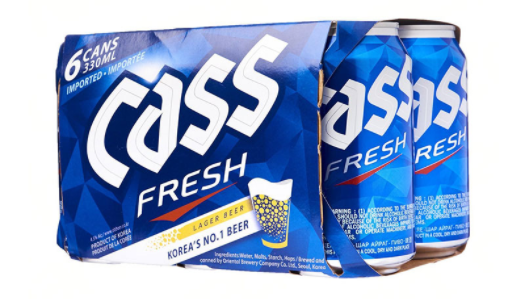 Cass Fresh Korean Beer Case - 355ml Cans