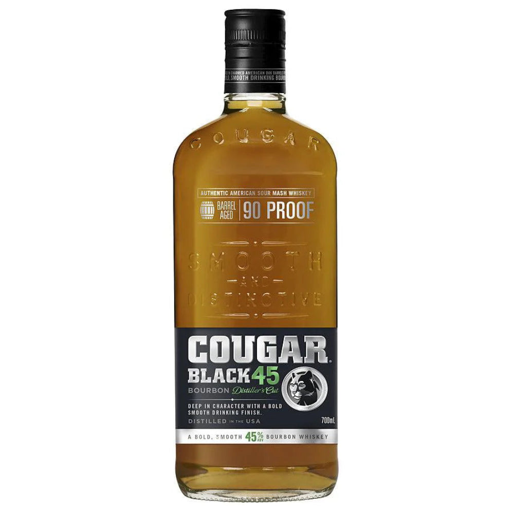 Cougar Black Bourbon – 700mL (45% ABV)
