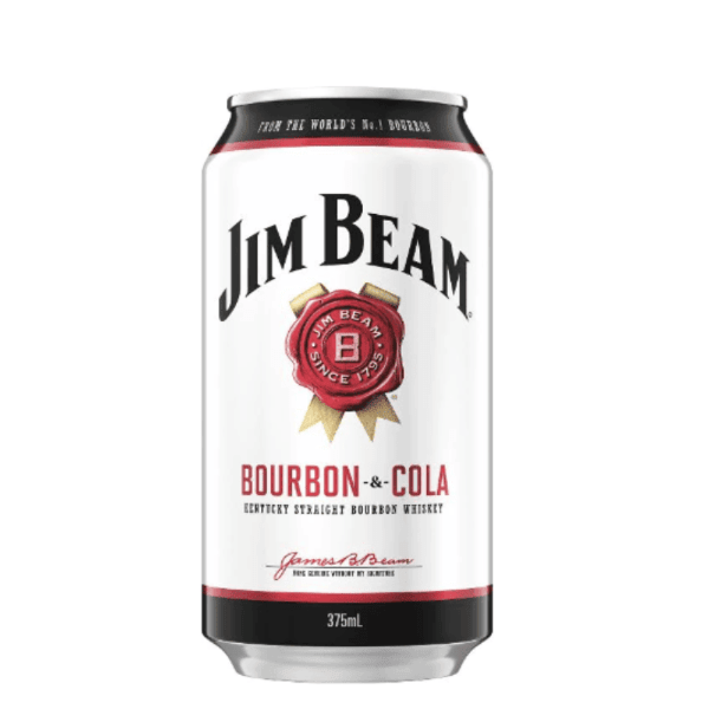 Jim Beam Bourbon & Cola 6 Pack Cans – 375mL