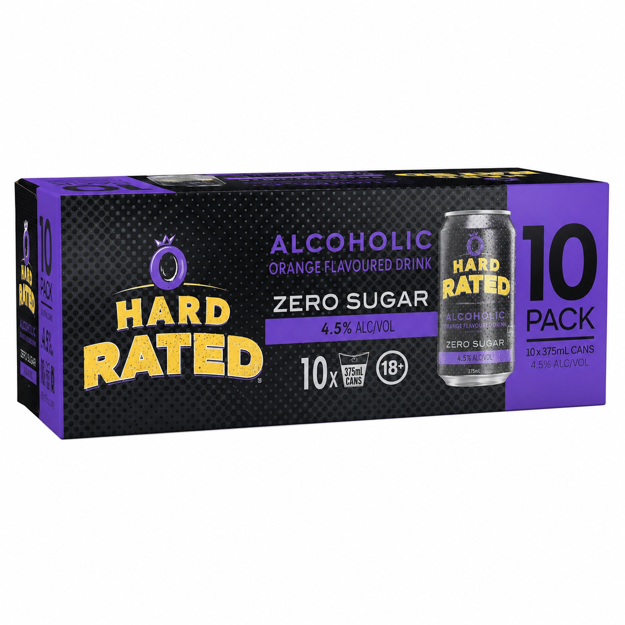 Hard Rated Alcoholic Passionfruit Orange - 375ml 10 Pack