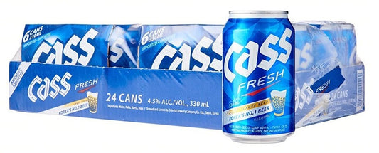 Cass Fresh Korean Beer Case - 355ml Cans