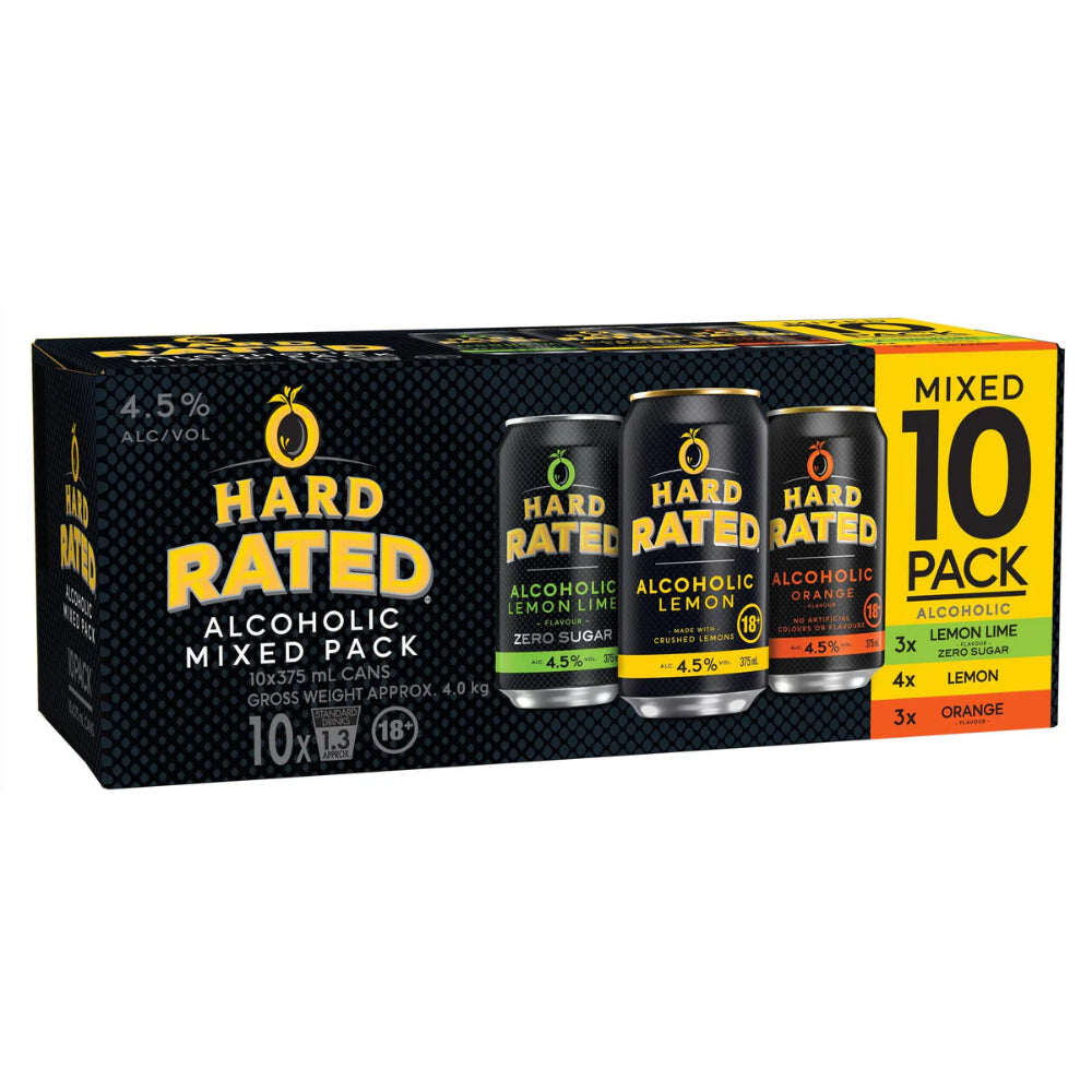 Hard Rated Mixed 10 Pack - 375ml Cans