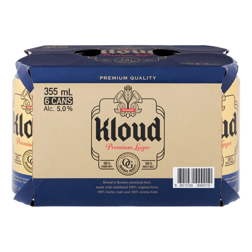 Kloud Korean Lager – 355mL Cans x 24 ( Case )