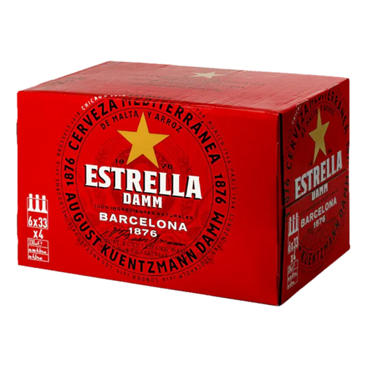 Estrella Damm Lager Case - 330ml Bottles