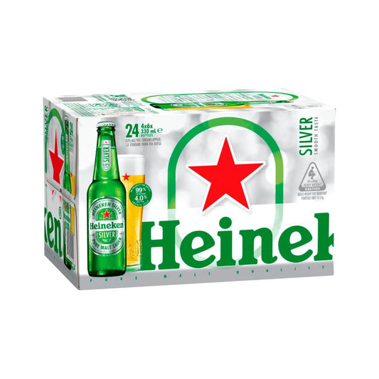 Heineken Silver Lager Case – 330mL