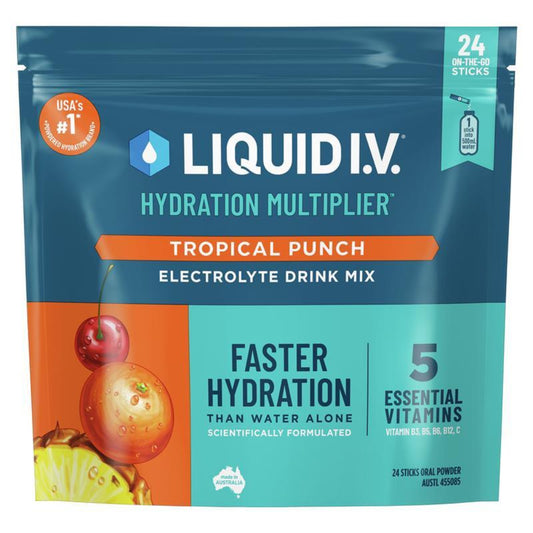 Liquid I.V. Hydration Multiplier – Tropical Punch – 24 Pack