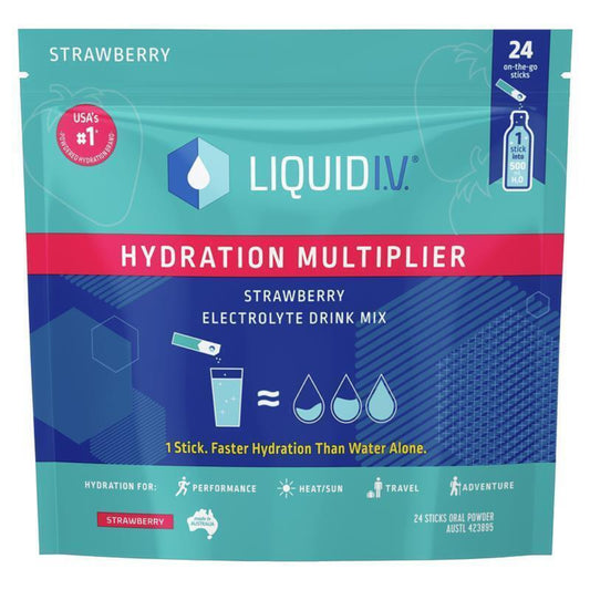 Liquid I.V. Hydration Multiplier – Strawberry – 24 Pack