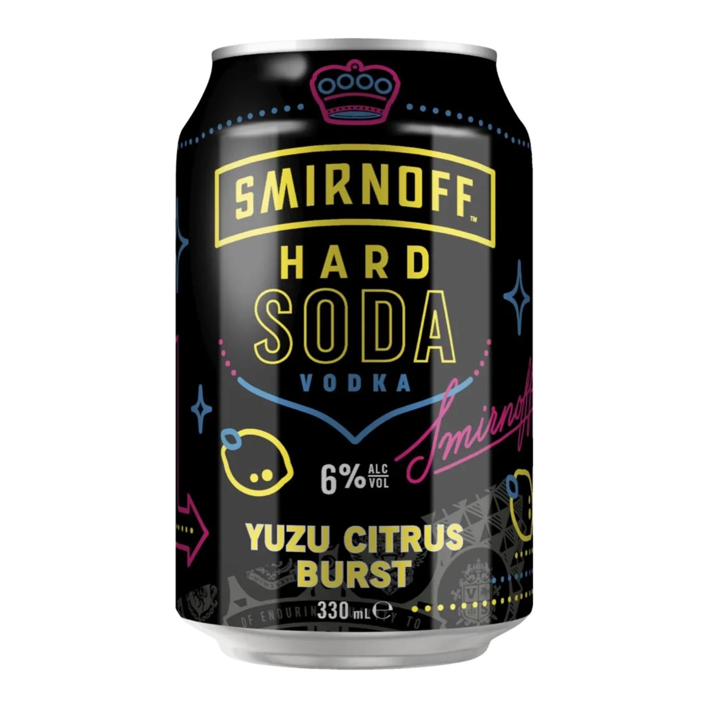 Smirnoff Hard Soda Vodka - 330ml cans