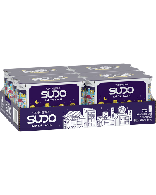 Sudo Capital Lager - 350ml Cans - Case