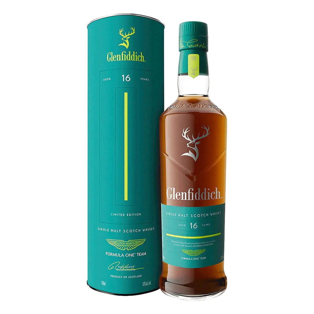 Glenfiddich 16 Year Old Limited Edition Aston Martin Single Malt Scotch Whisky – 700mL (43% ABV)