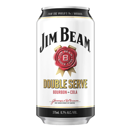 Jim Beam Double Serve Bourbon & Cola 5 Pack Cans – 375mL