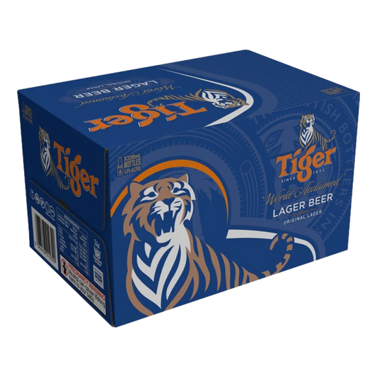 Tiger Lager case 5% 24 x 330ml bottles