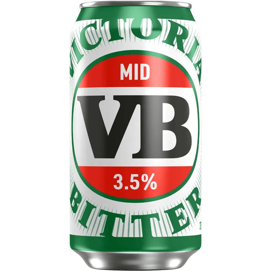 Victoria Bitter Mid Strength – 375mL Cans Case